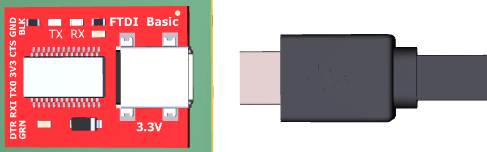 USB connection.